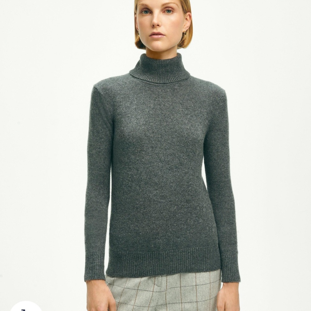 NWT! Brooks brother 100% cashmere turtle neck sweater